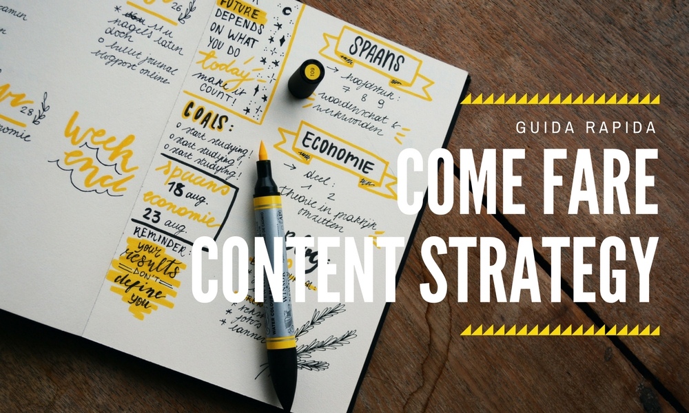 Come fare Content Strategy online? Una guida rapida